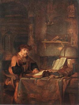Gerbrand Van Den Eeckhout : Scholar with his Books
